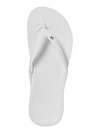 Archies Arch Support Flip Flops Crystal White