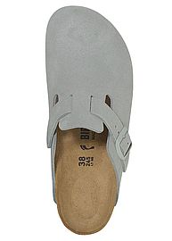 Birkenstock Boston Suede Narrow Clogs Pure Sage