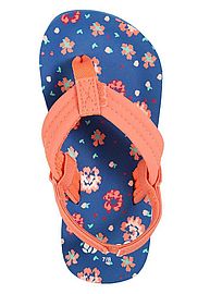 Reef Girls Little Ahi Sandals Blue Floral